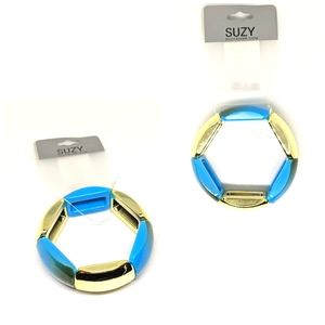 3/20$ Bleu And Gold Summer Bracelet, NWT